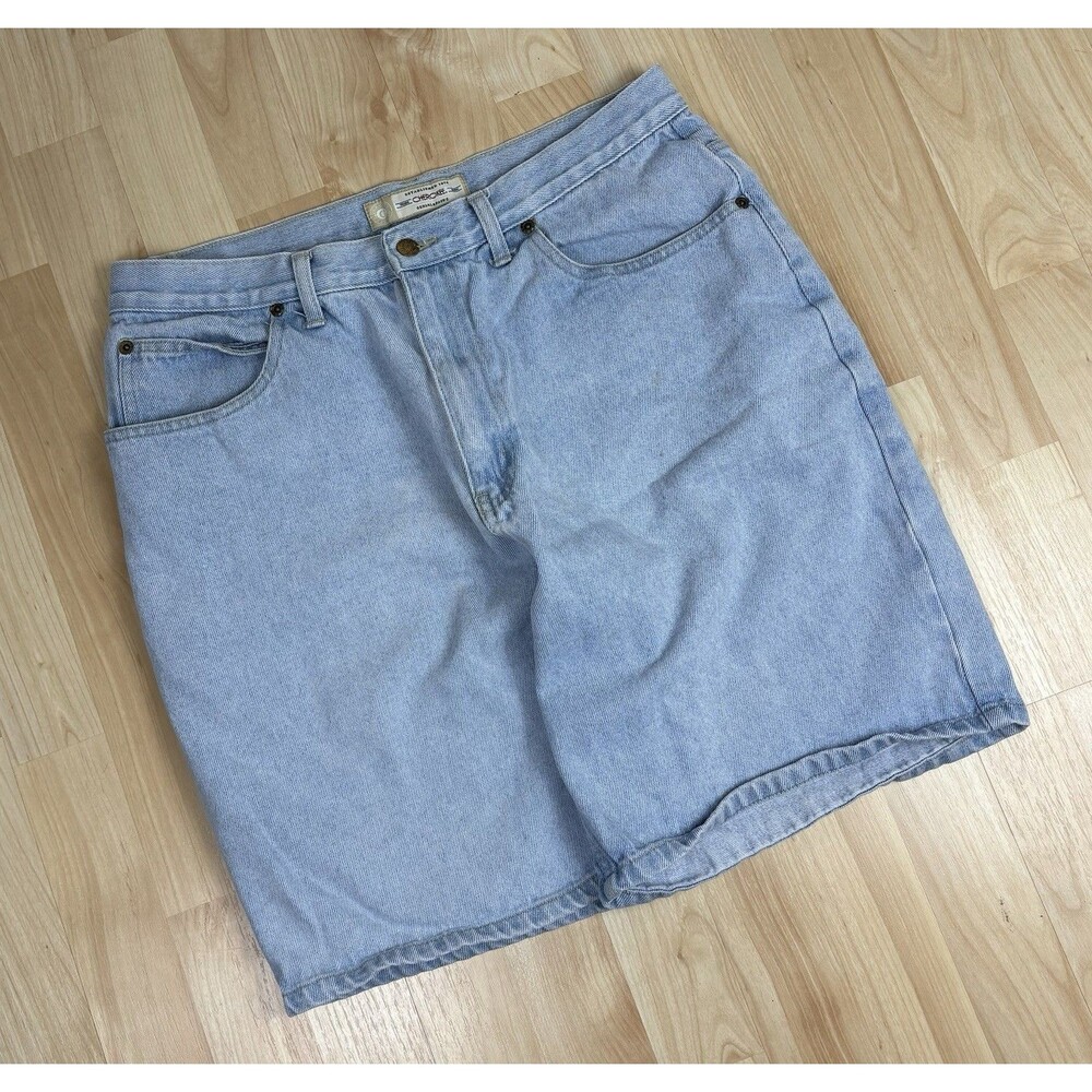Vintage 90s Cherokee Jean Shorts / Jorts / Light Wash / Size 34 / Y2K Baggy